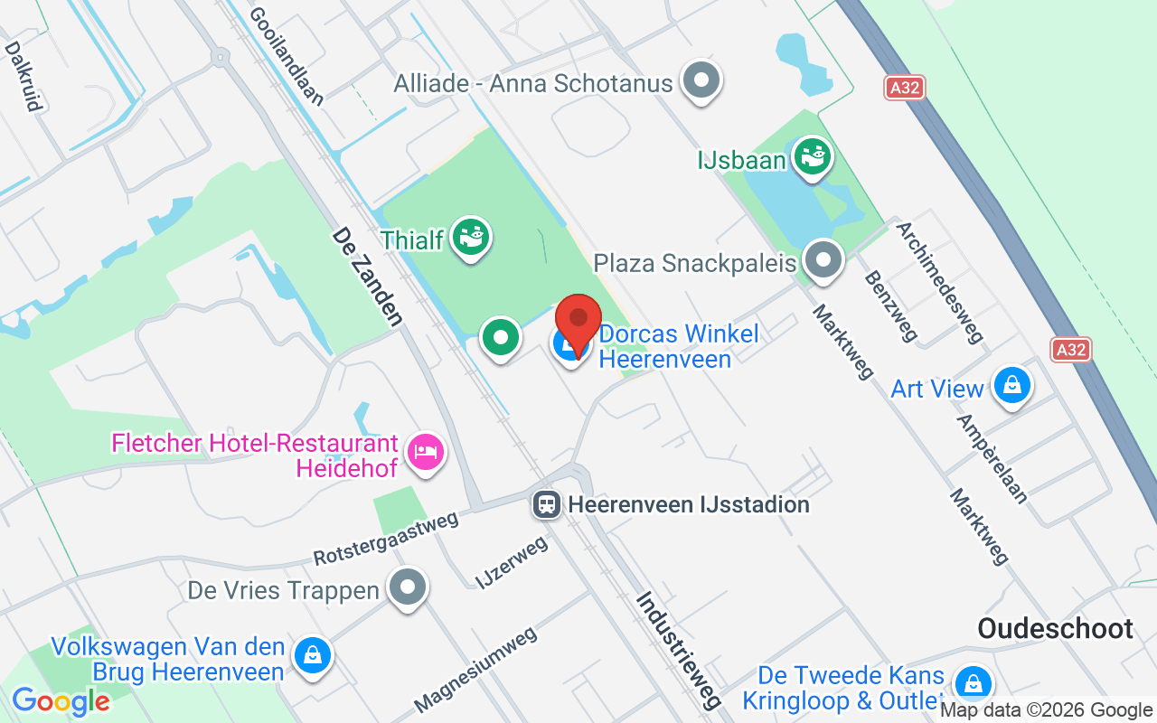 Een overzicht van de Dorcas Winkel in Heerenveen, waar je tweedehands kleding, meubels en huishoudelijke artikelen kunt vinden.
