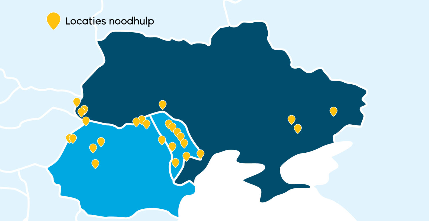 locaties noodhulp Dorcas Oekraïne Moldavië Roemenië