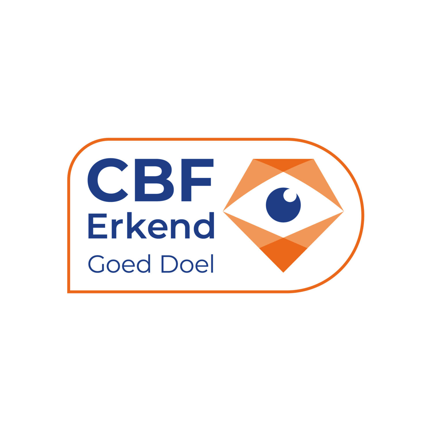 CBF Erkend logo dat het keurmerk voor betrouwbare goede doelen en maatschappelijke organisaties vertegenwoordigt, symboliseert vertrouwen en transparantie.