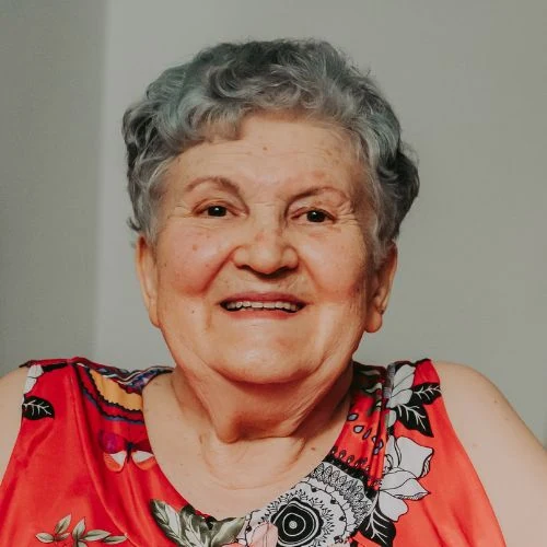 portret van oudere vrouw uit roemenie
