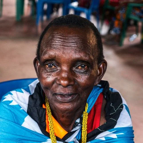 oudere vrouw uit tanzania