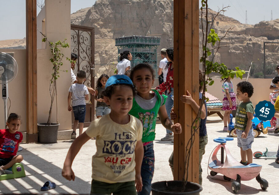 Egypte kinderen vuilniswijk