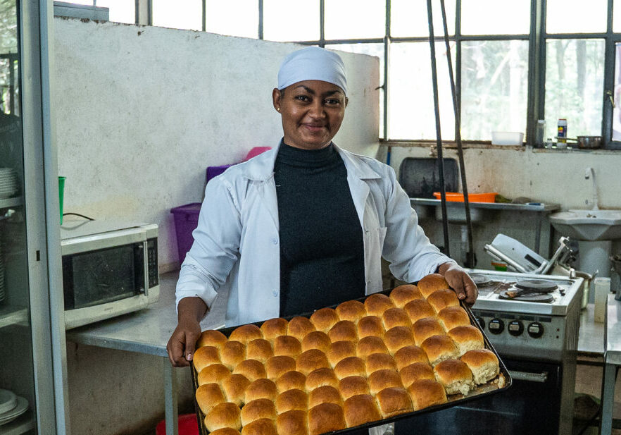 Addis uit Ethiopië kooktraining